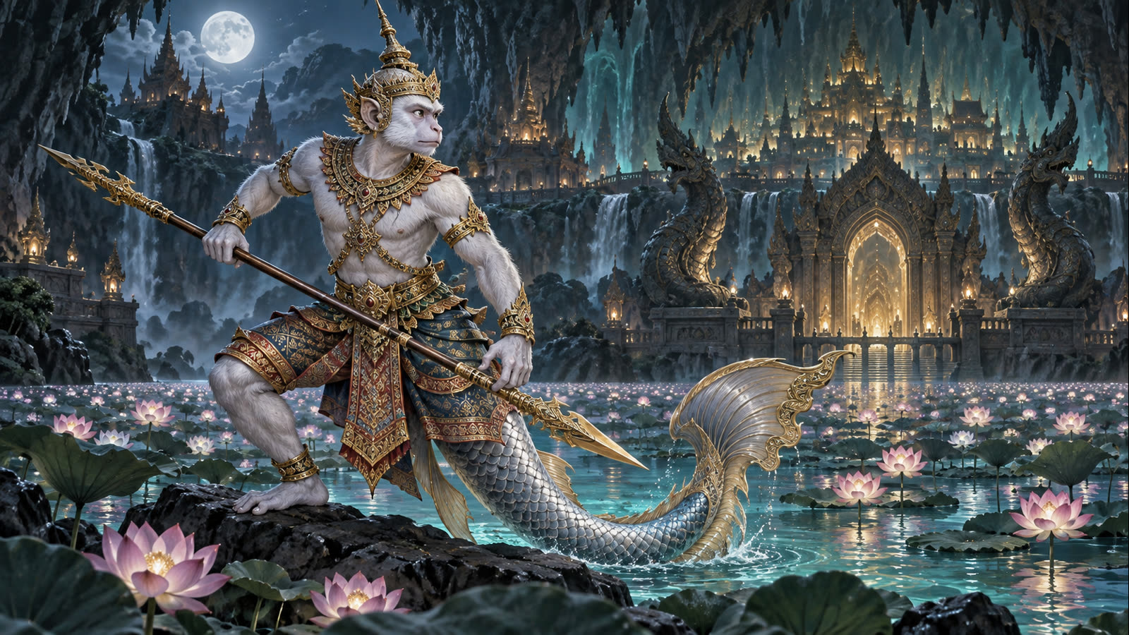 Matchanu: the fish-tailed monkey warrior, two fathers and divided loyalty